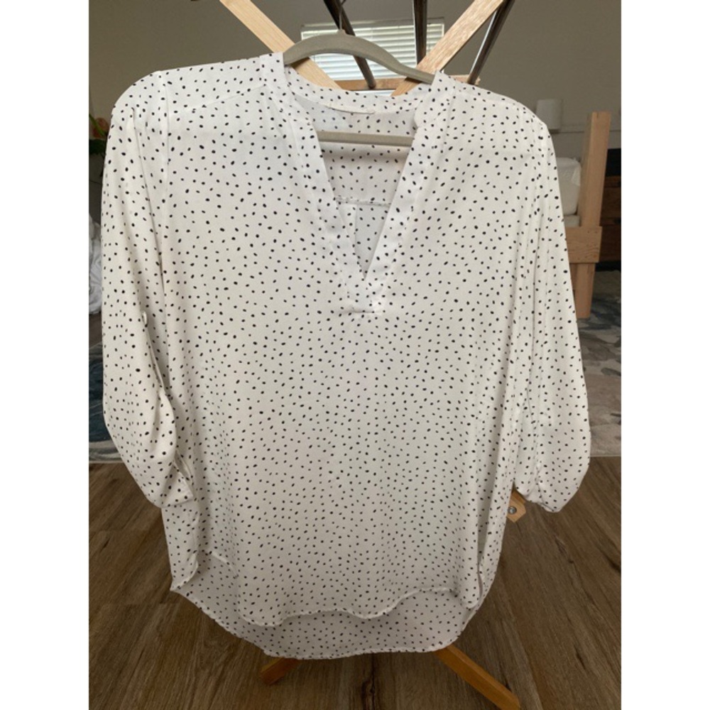 Polka Dot Long Sleeve Blouse